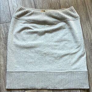 Free People Light Gray Pencil Skirt